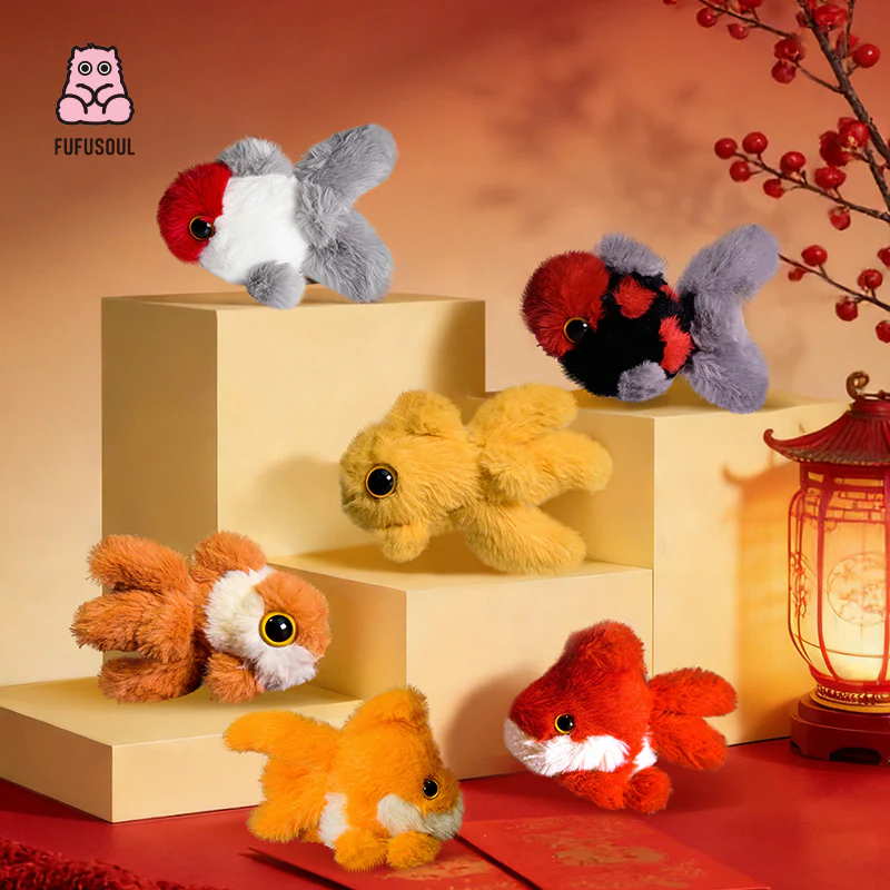FUFUSOUL Lucky Koi Scented Plush Charm – Aromatherapy Stuffed