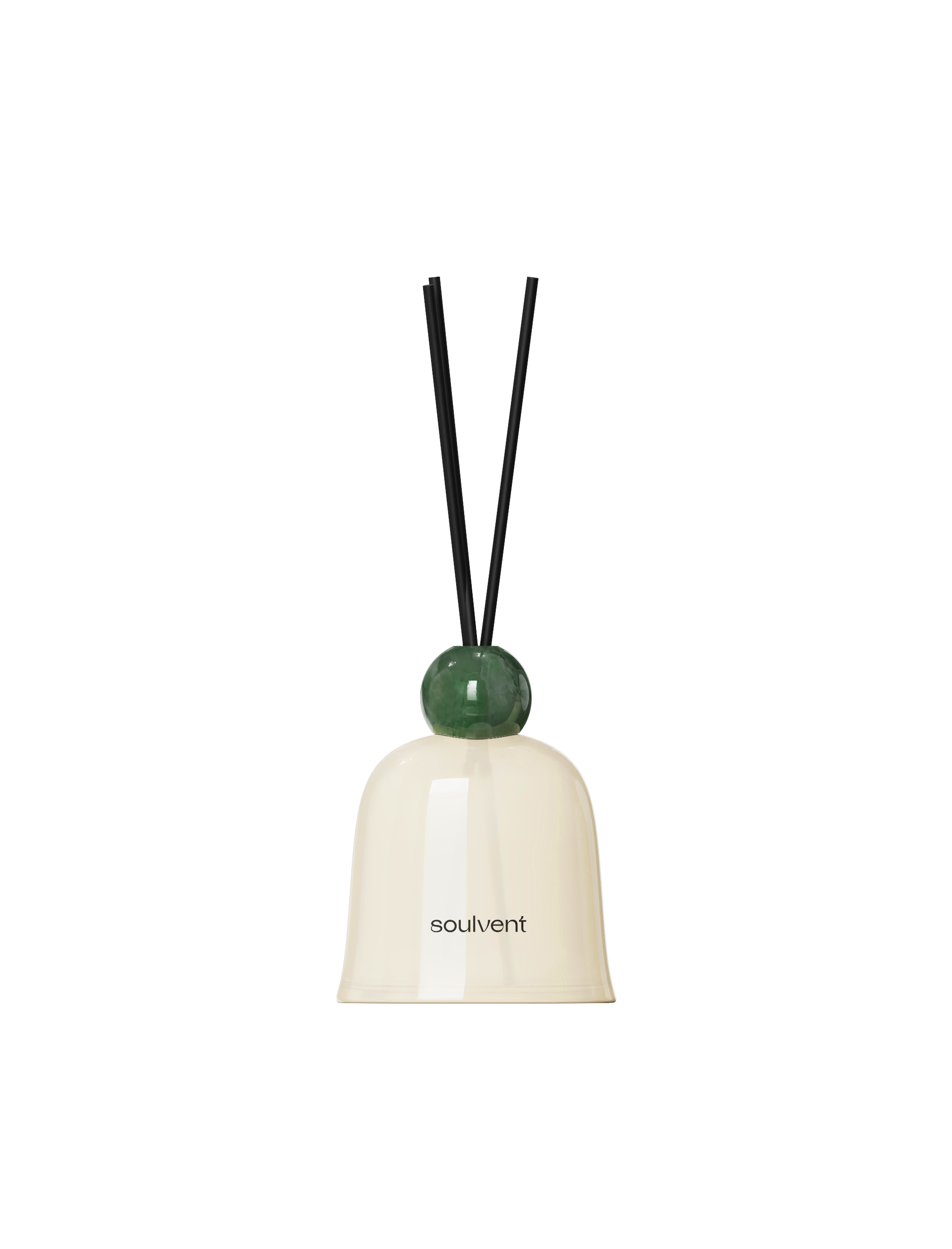 Soulvent Magnolia Reed Diffuser – Green Floral Home Fragrance with Grapefruit & Amber, Long-Lasting Room Diffuser