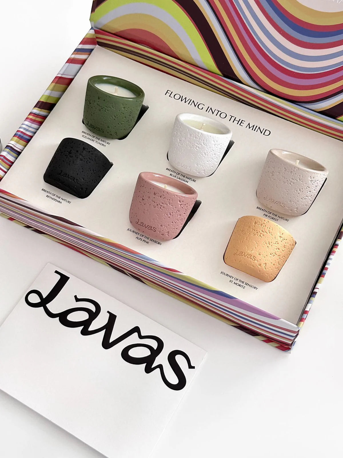 LAVAS Mini Candle Gift Set (22g x6) – Soft Floral Comfort Scented Candles for Relaxation & Small Spaces