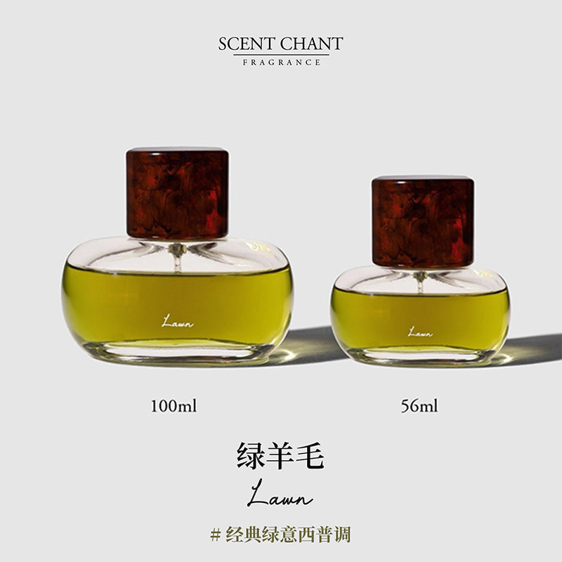 Scent Chant Lawn Perfume – Fresh Green Chypre Fragrance with Bergamot, Iris & Oakmoss Woody Notes