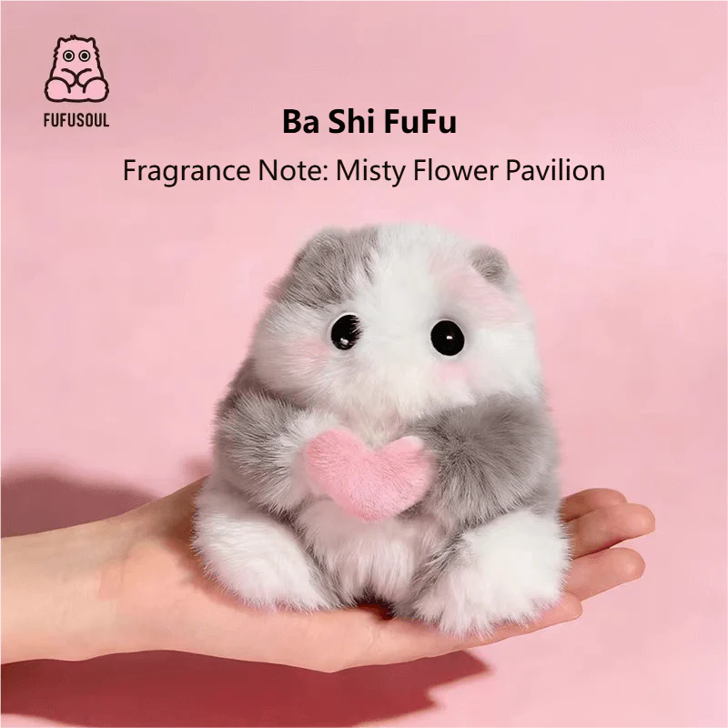 FUFUSOUL BaShi FuFu Scented Plush Toy – Misty Flower Pavilion Floral Woody Musk Aroma Gift Plush Doll for Home Décor & Emotional Comfort