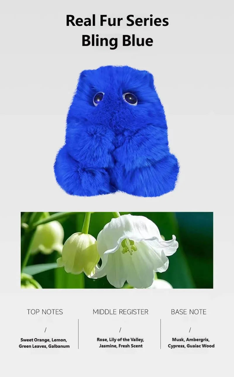 FUFUSOUL ENTP Bling Blue Scented Plush Toy Soft Stuffed Animal Fur Series Collectible Decor Gift