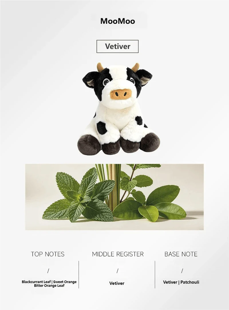 FUFUSOUL FUFU FARM Scented Plush Toy – Cow & Horse Fragrance Stuffed Animal