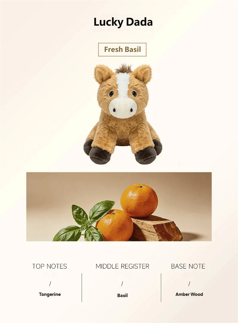 FUFUSOUL FUFU FARM Scented Plush Toy – Cow & Horse Fragrance Stuffed Animal