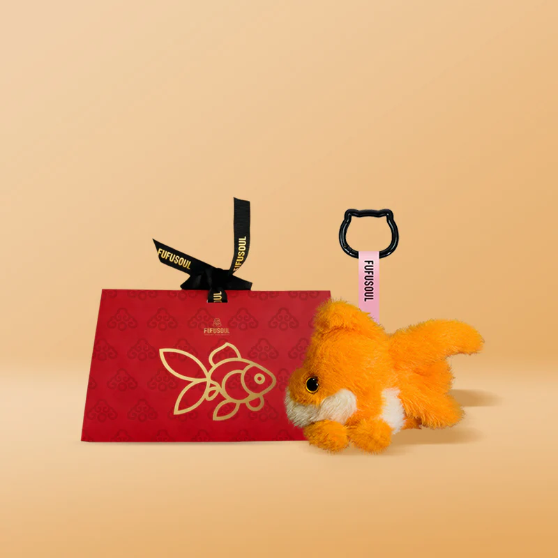 FUFUSOUL Lucky Koi Scented Plush Charm – Aromatherapy Stuffed Animal Hanging Ornament for Bag, Car & Home (6 Variants)