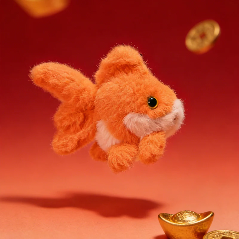 FUFUSOUL Lucky Koi Scented Plush Charm – Aromatherapy Stuffed Animal Hanging Ornament for Bag, Car & Home (6 Variants)