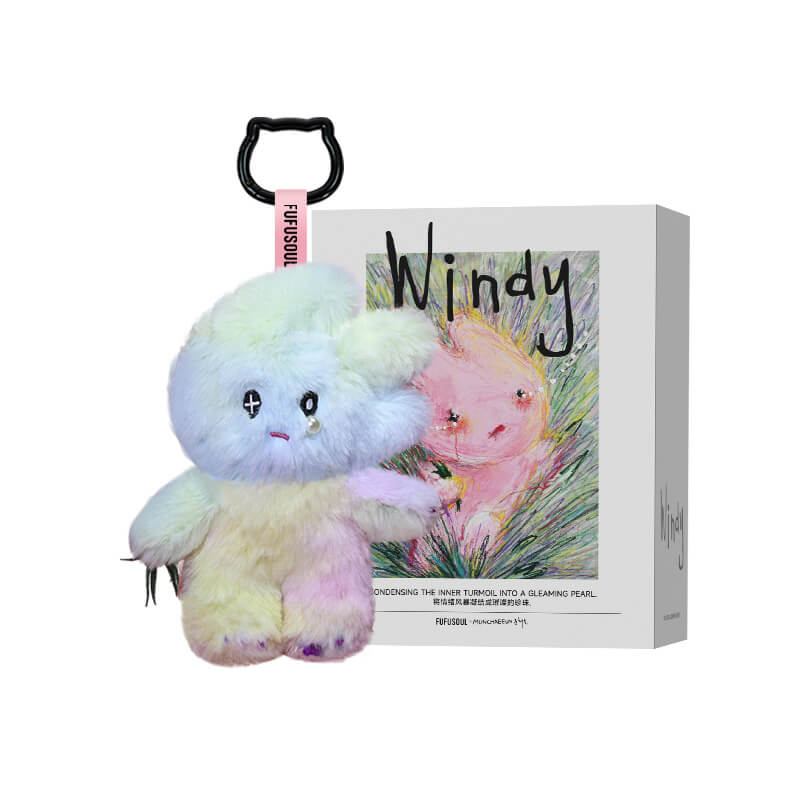 FUFUSOUL Mini Windy Scented Plush Toy 12cm – Full-Body Pearl, Beaded & Teardrop Series | 12 Fragrance Options Artist Keychain Gift