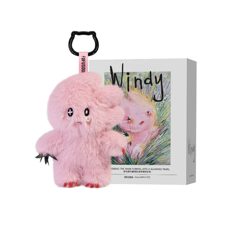 FUFUSOUL Mini Windy Scented Plush Toy 12cm – Full-Body Pearl, Beaded & Teardrop Series | 12 Fragrance Options Artist Keychain Gift
