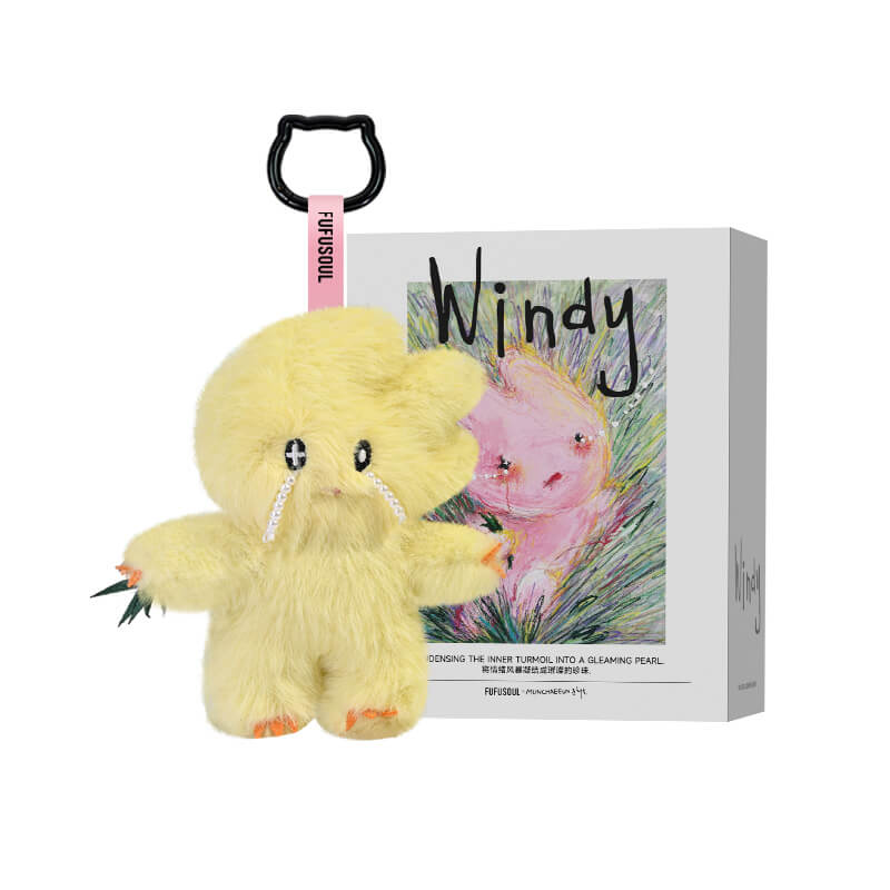 FUFUSOUL Mini Windy Scented Plush Toy 12cm – Full-Body Pearl, Beaded & Teardrop Series | 12 Fragrance Options Artist Keychain Gift