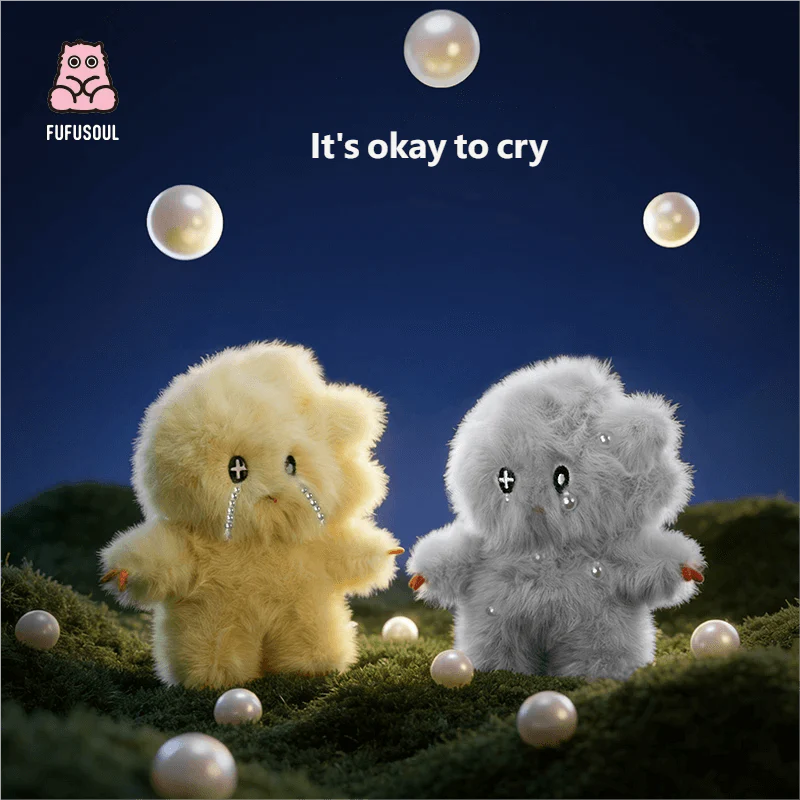 FUFUSOUL Mini Windy Scented Plush Toy 12cm – Full-Body Pearl, Beaded & Teardrop Series | 12 Fragrance Options Artist Keychain Gift