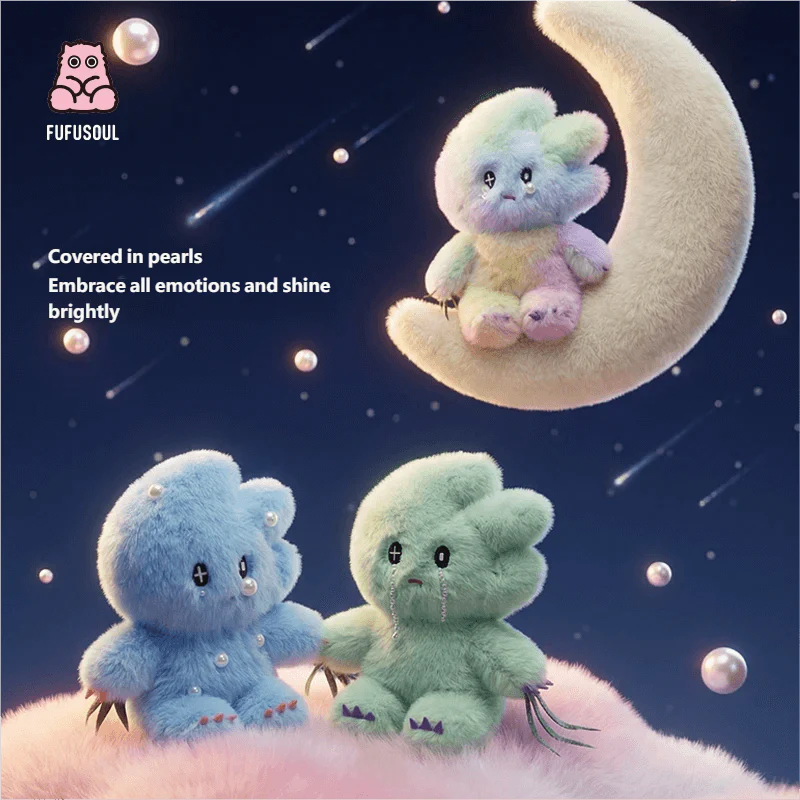 FUFUSOUL Mini Windy Scented Plush Toy 12cm – Full-Body Pearl, Beaded & Teardrop Series | 12 Fragrance Options Artist Keychain Gift