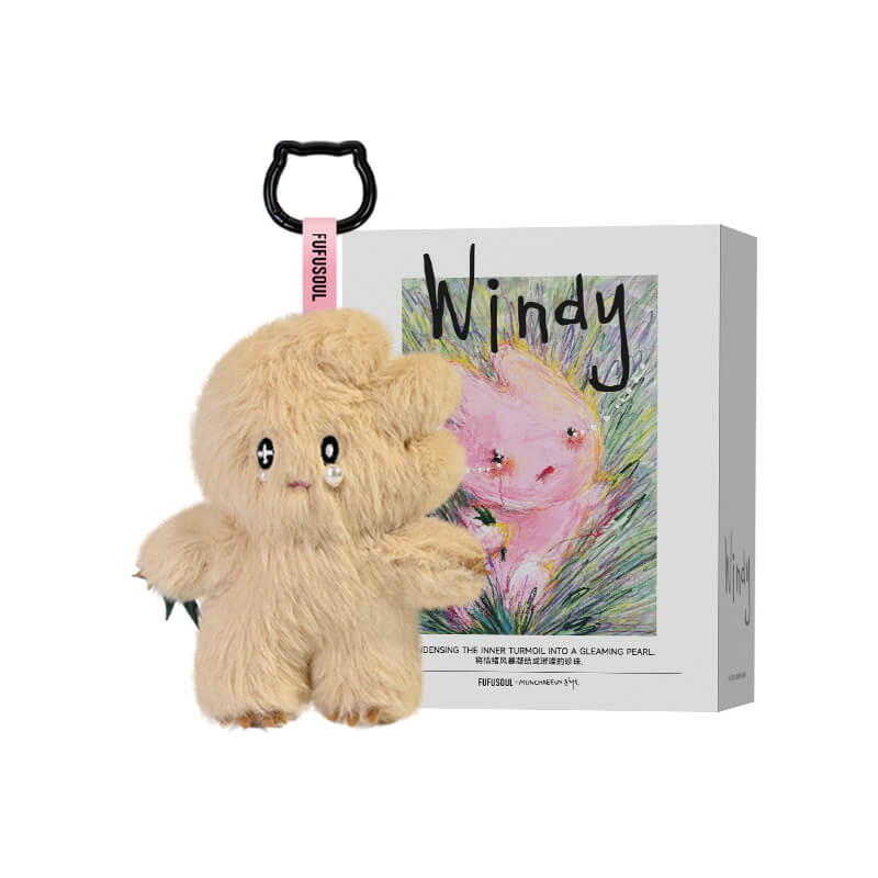 FUFUSOUL Mini Windy Scented Plush Toy 12cm – Full-Body Pearl, Beaded & Teardrop Series | 12 Fragrance Options Artist Keychain Gift