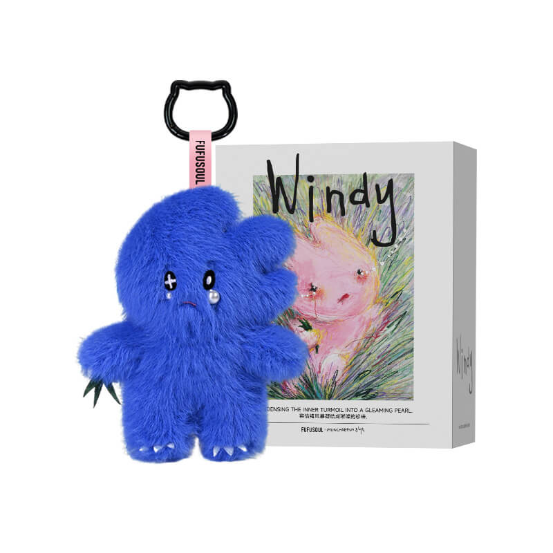 FUFUSOUL Mini Windy Scented Plush Toy 12cm – Full-Body Pearl, Beaded & Teardrop Series | 12 Fragrance Options Artist Keychain Gift